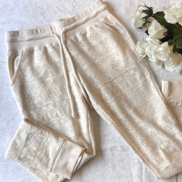 Pants - Gorgeous Cream Joggers